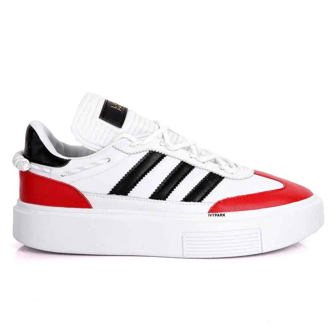 Adidas Lvy-Park 3 Black Stripes Designed Sneakers- White