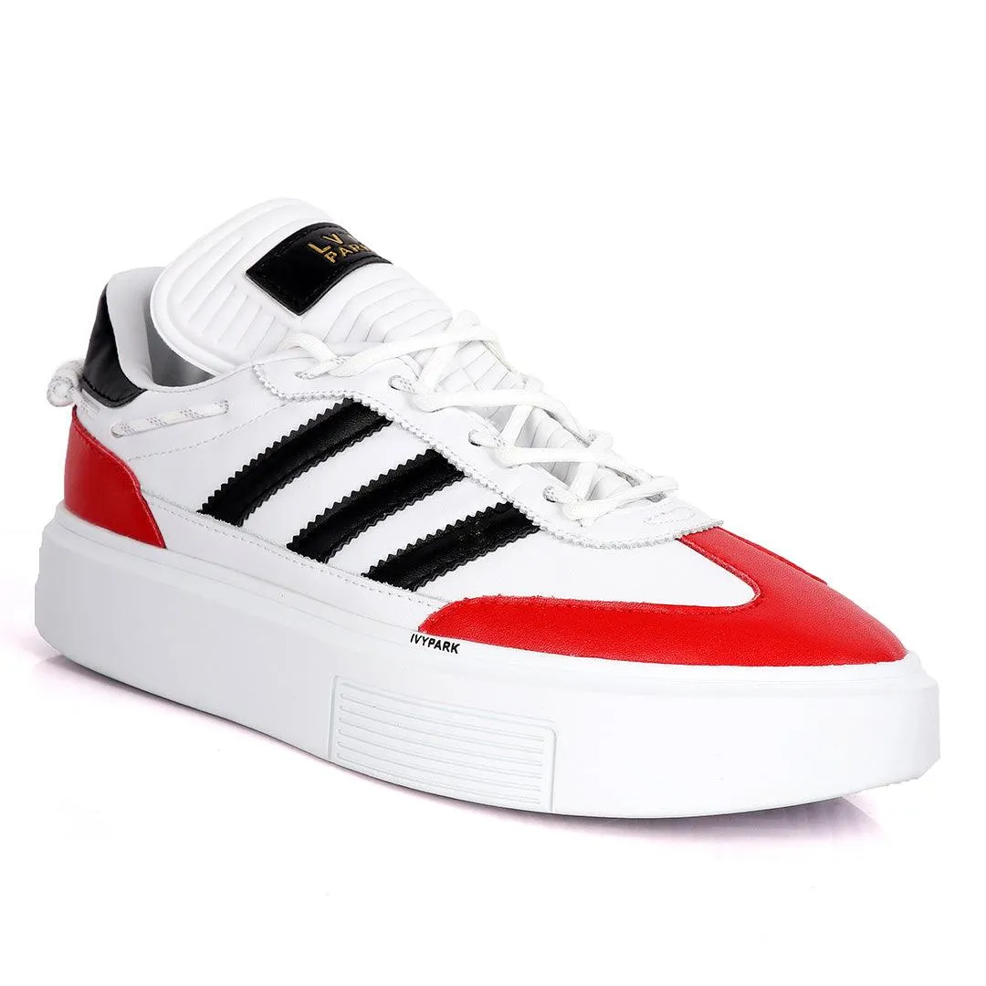 Adidas Lvy-Park 3 Black Stripes Designed Sneakers- White