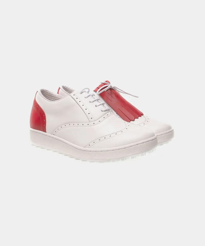 ALL CLASSIC Golf Wingtip Spikeless Golf Shoes - Red