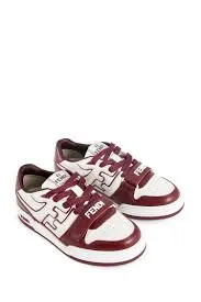 Bordeaux Low-Top Luxury Sneakers