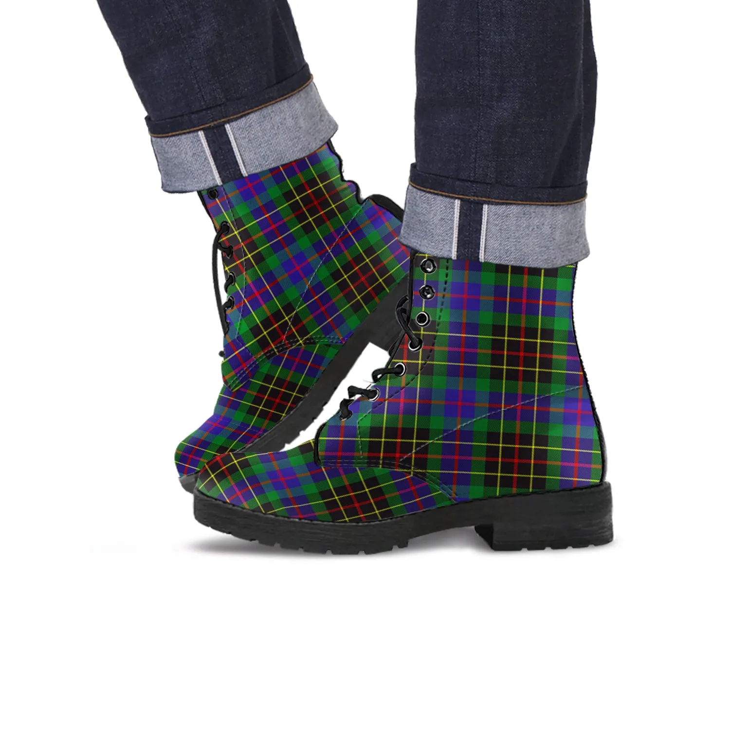 Brodie Hunting Modern Tartan Leather Boots