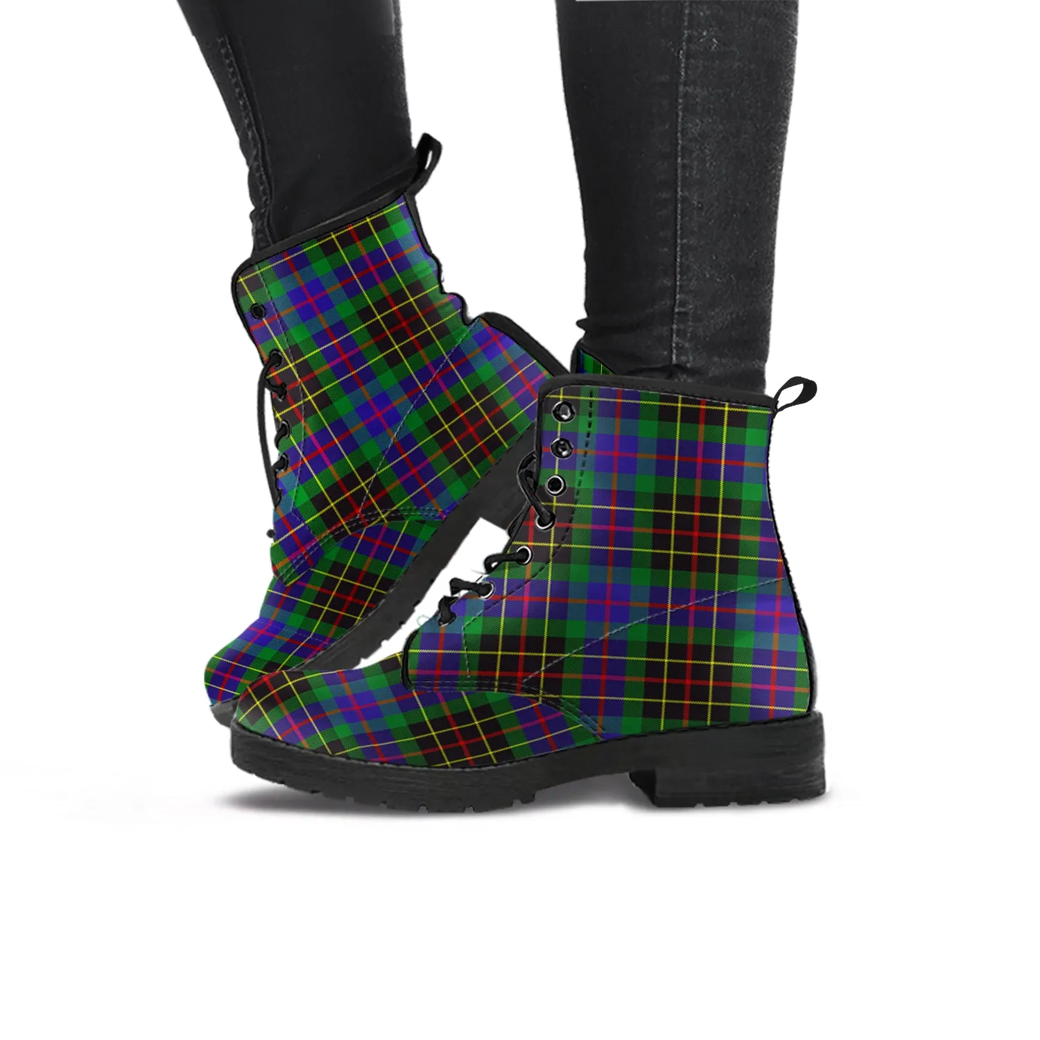 Brodie Hunting Modern Tartan Leather Boots