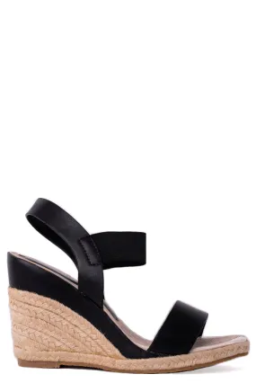 Espadrille Wedge in Black