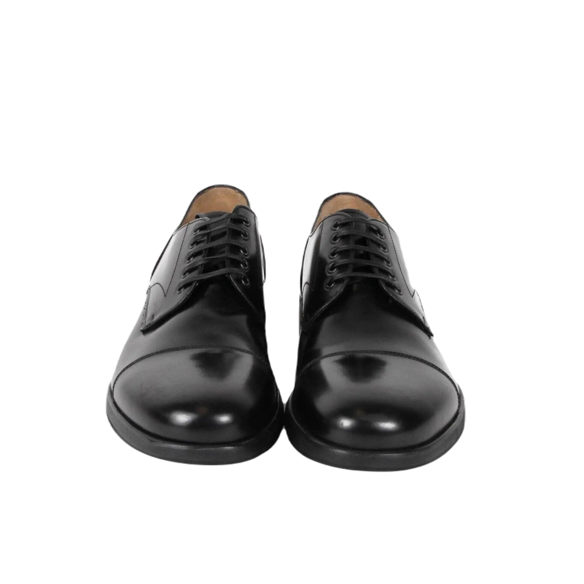 Ferragamo Larry Men's Lace Up Shoes Black