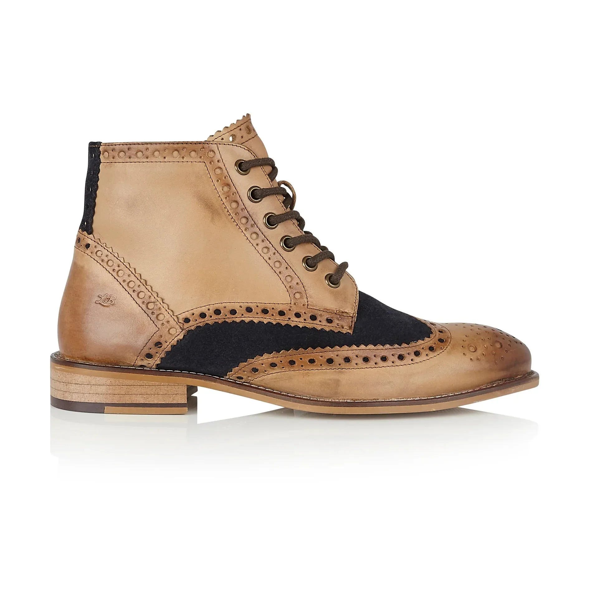 Gatsby Boot Tan / Navy