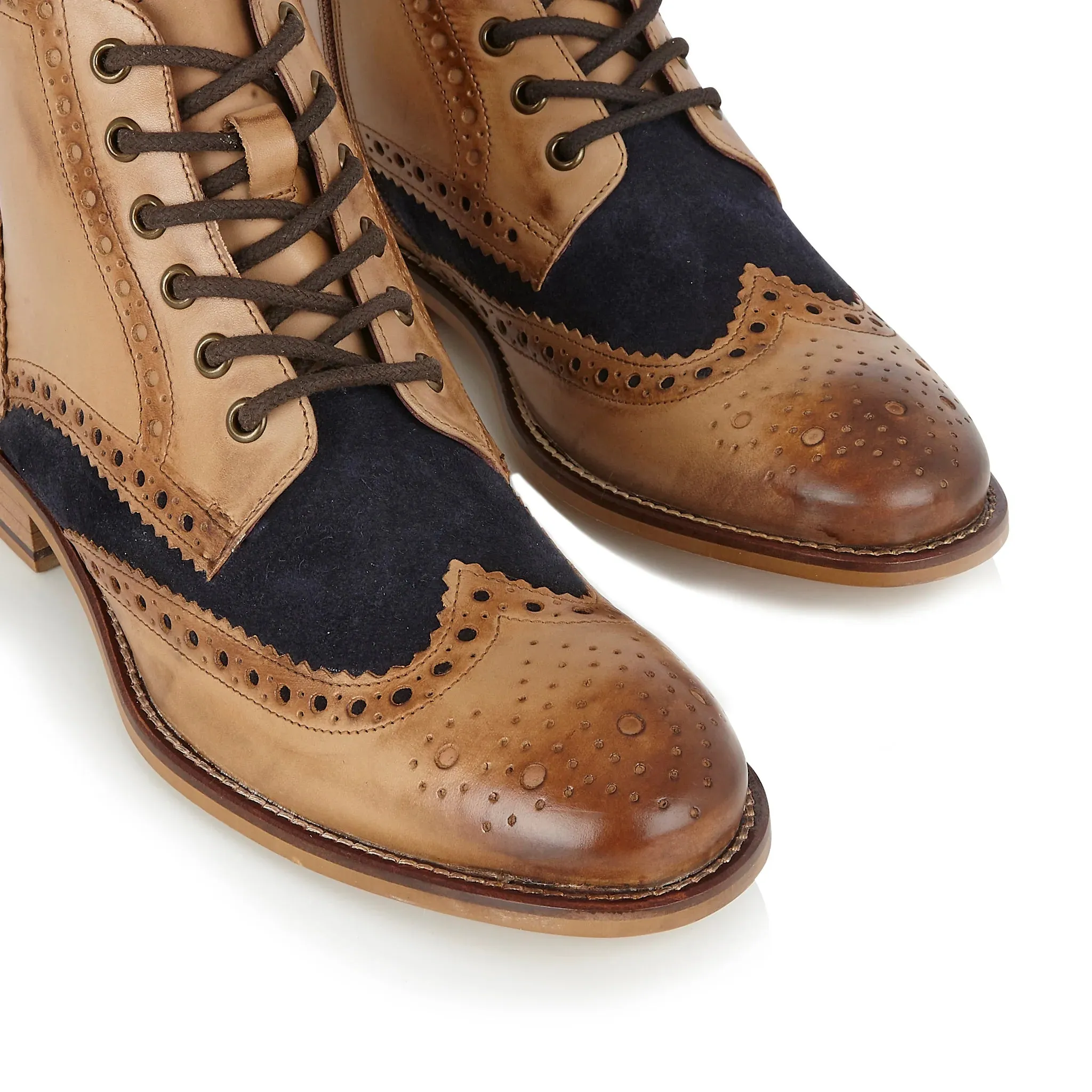 Gatsby Boot Tan / Navy