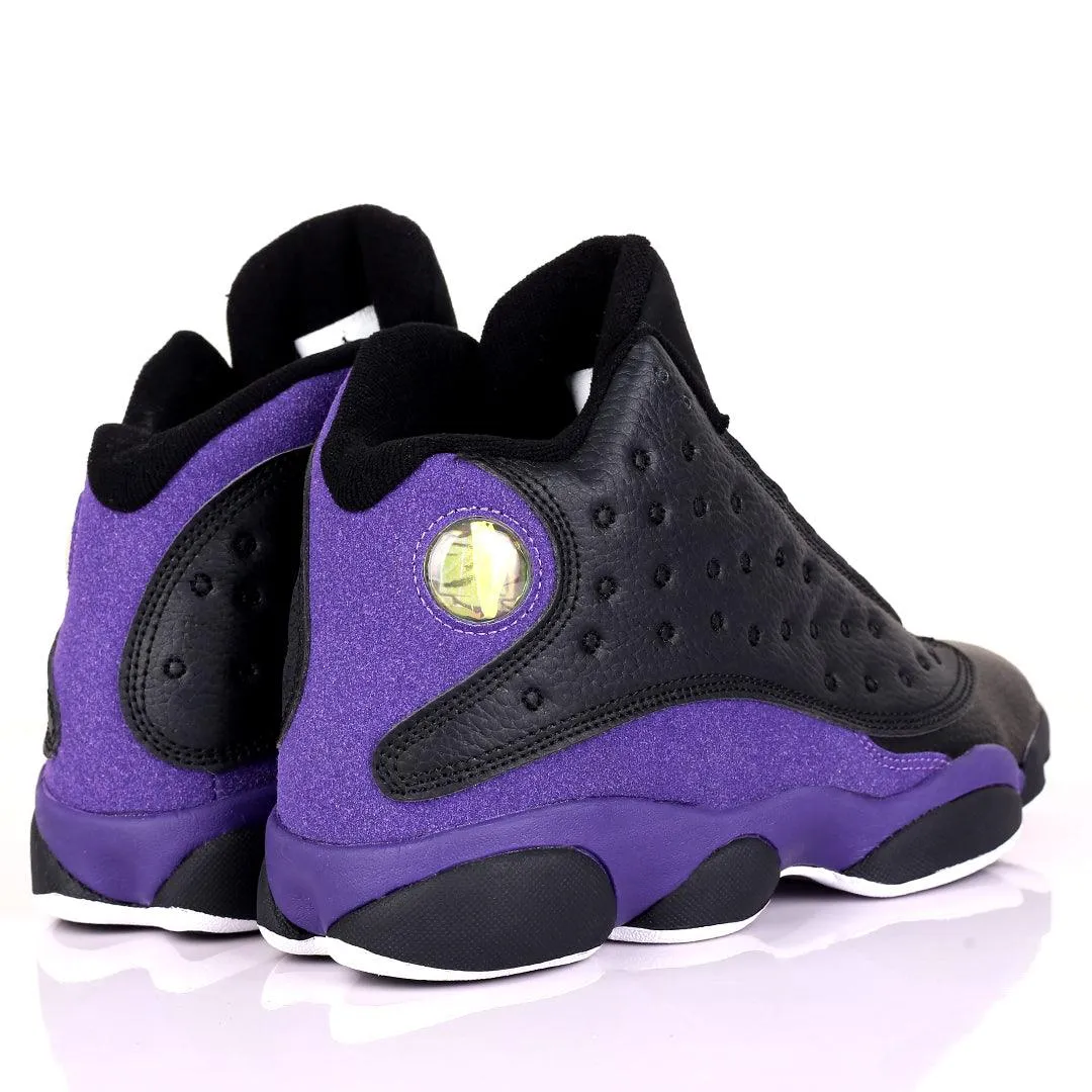 JD Lightweight Purple Skin With Black Designed Classic Retro sneakers