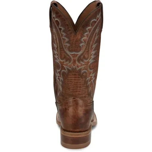 Justin Ladies Peyton Amber Brown Cowhide Boots BR539