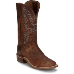 Justin Ladies Peyton Amber Brown Cowhide Boots BR539