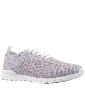 Knit Low Top Sneaker in Light Grey