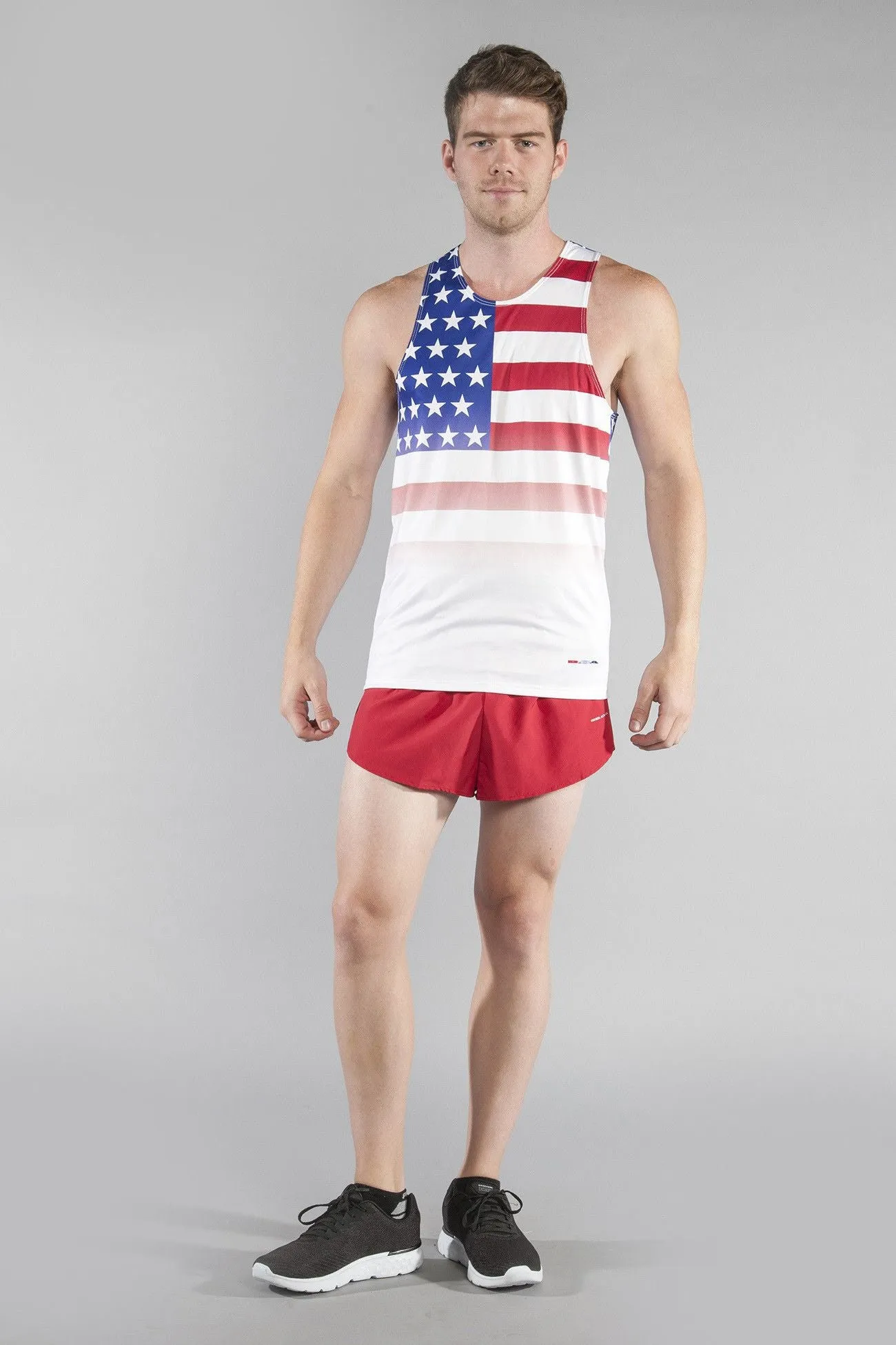 Men's Printed Singlet- American Flag