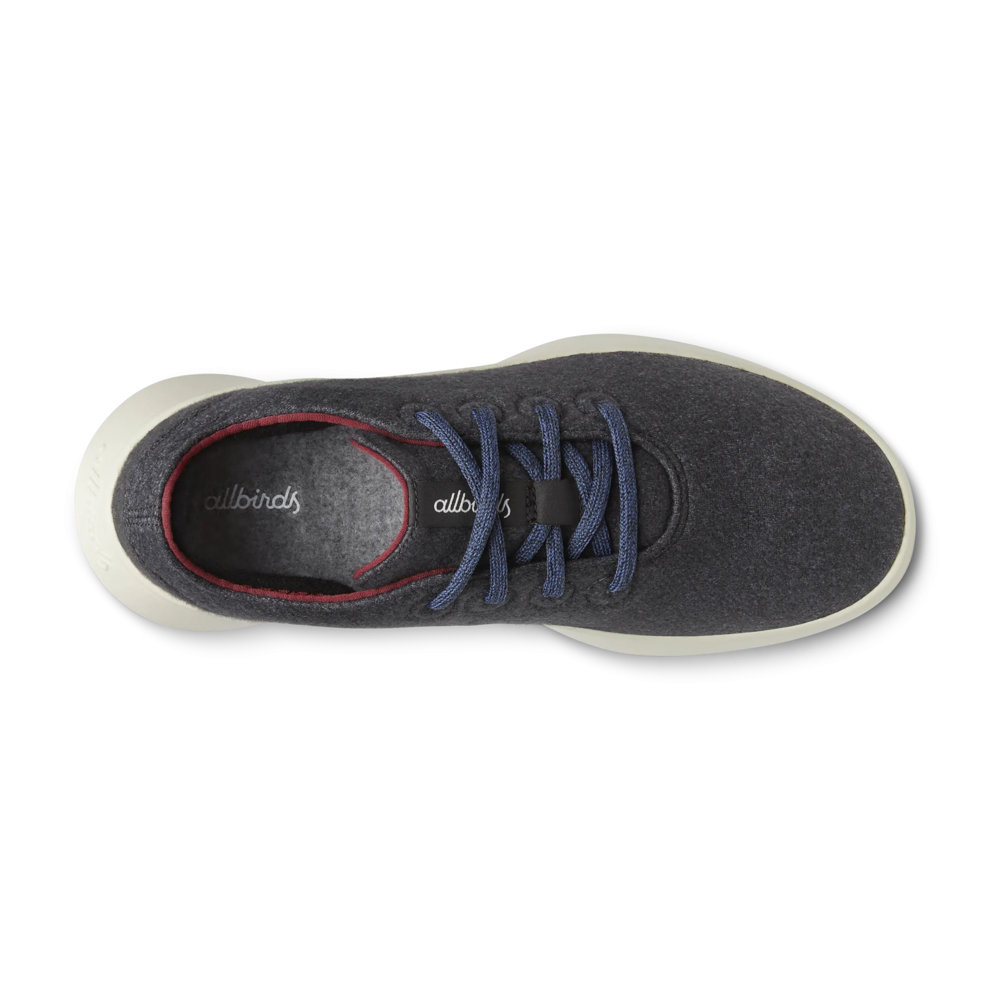 Men's Wool Runner Go - Dark Grey/Thunder Red (Arid Beige Sole)