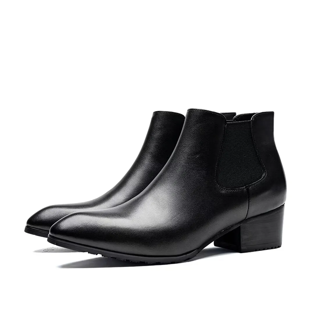 ModishCow Pointed Zipper Ankle Men's Boots