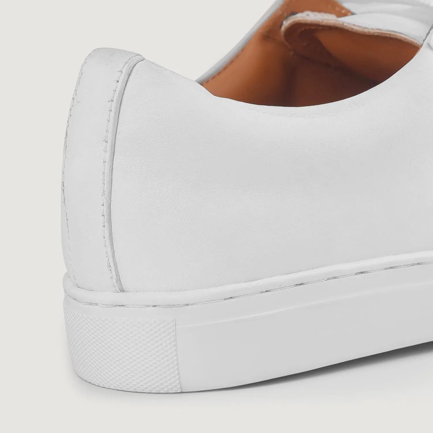 Murphy Low Top White Leather Sneakers