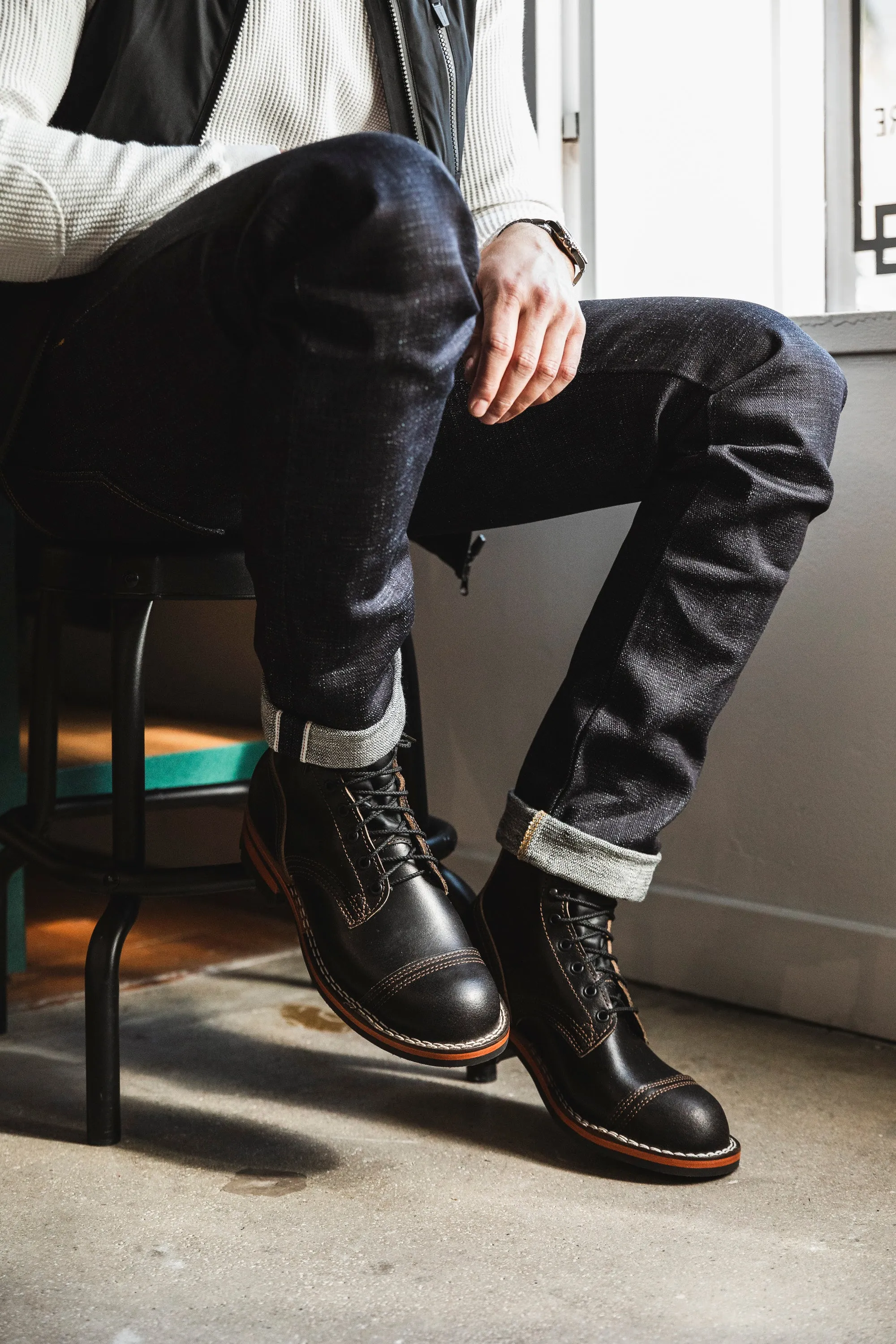 Nicks Boots - Triton Boot - Black Waxed Flesh (BS Exclusive)