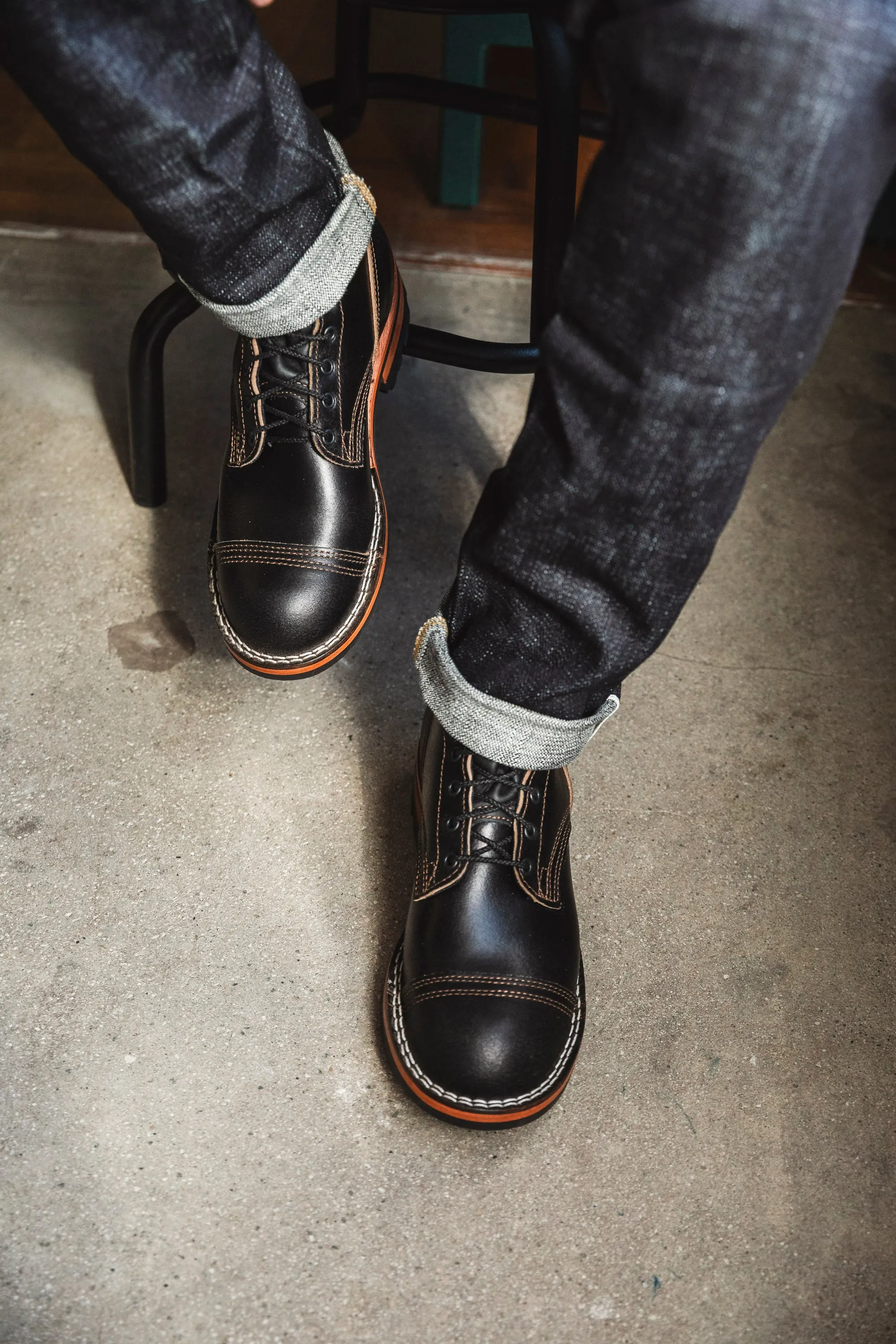 Nicks Boots - Triton Boot - Black Waxed Flesh (BS Exclusive)