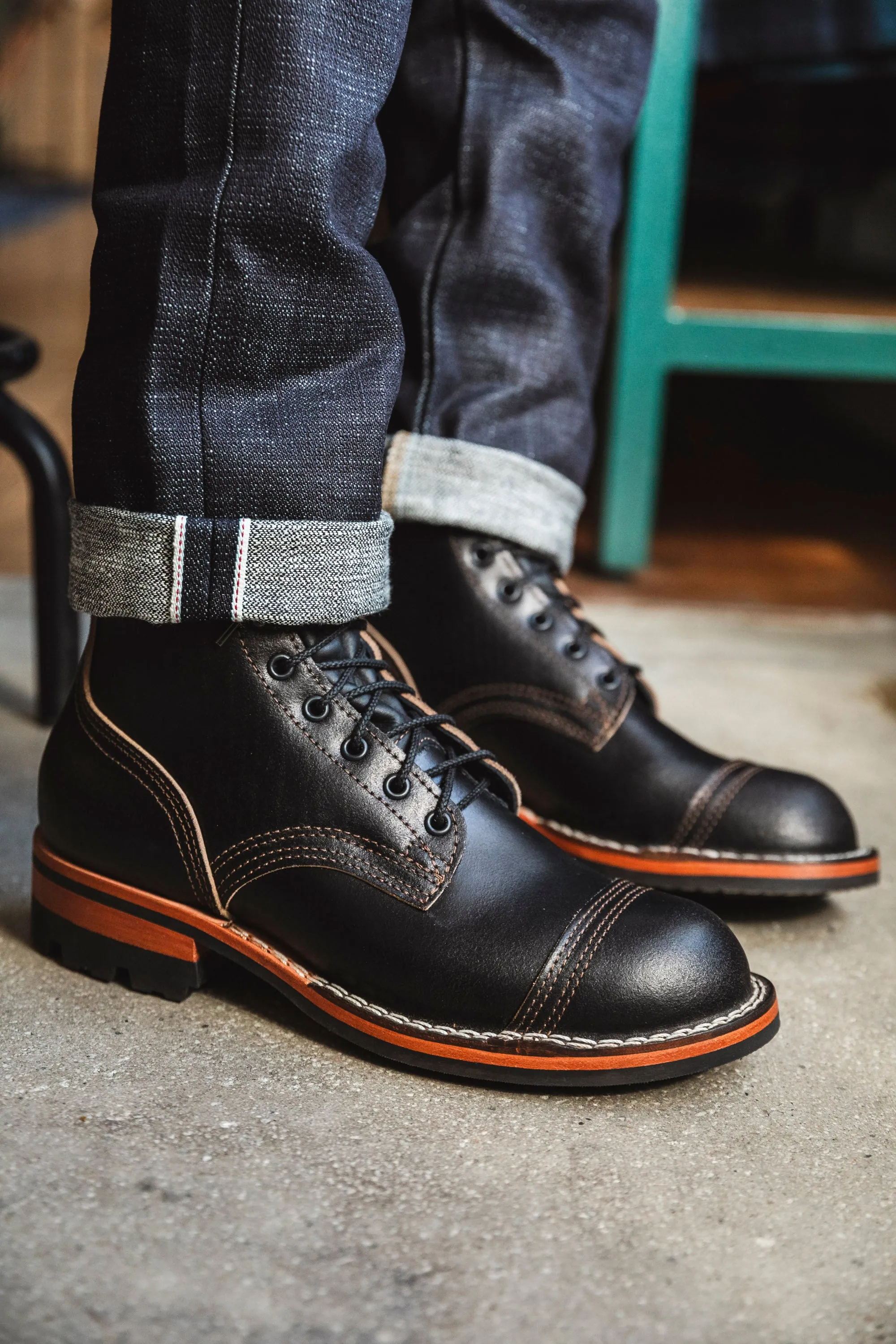 Nicks Boots - Triton Boot - Black Waxed Flesh (BS Exclusive)