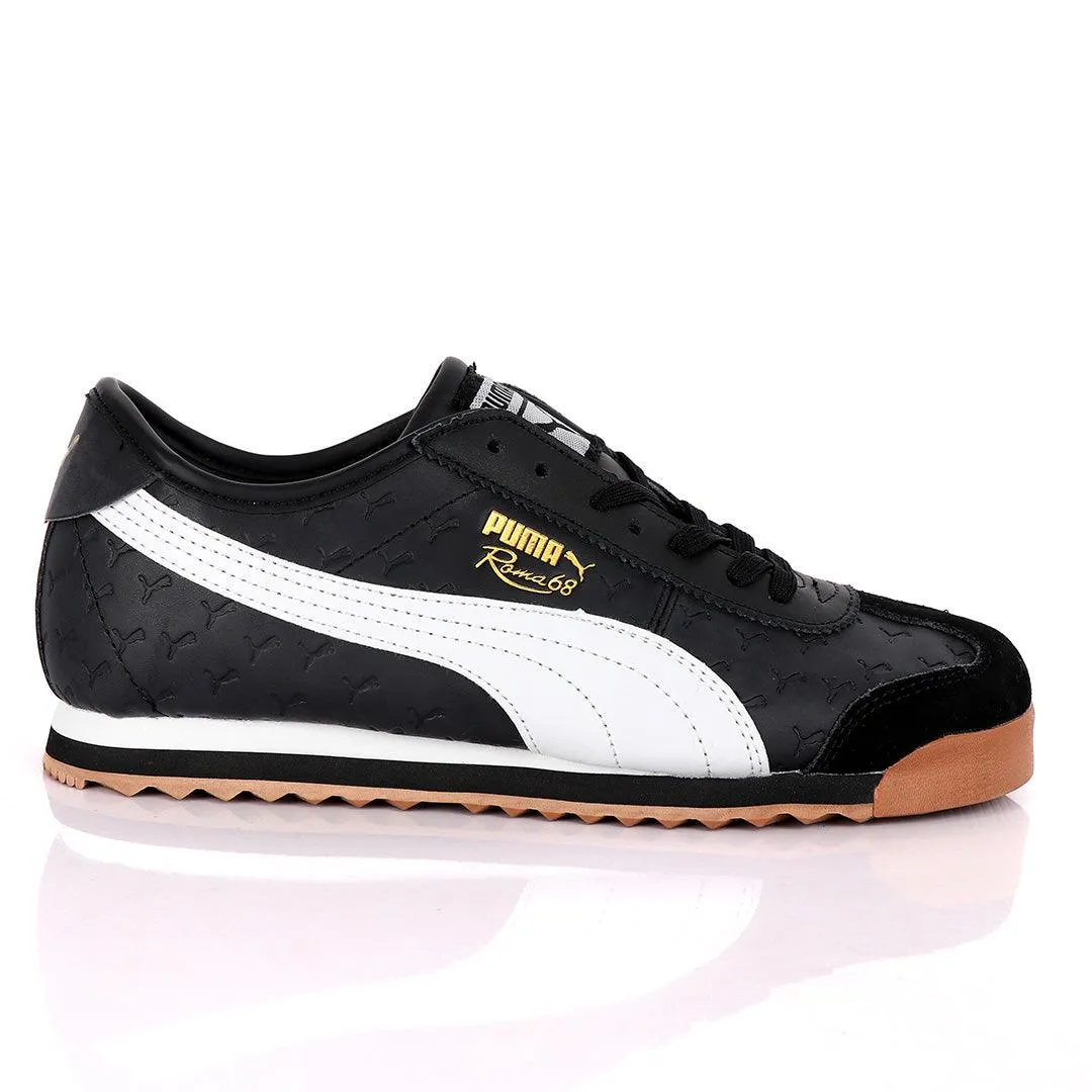 Puma Roma 68 Created Horse Logo Sneaker-Black