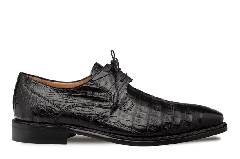 "Giovane" Crocodile Derby Black