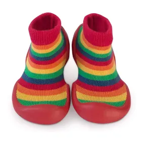 Step Ons Baby Sock Shoe (Rainbow Stripe)