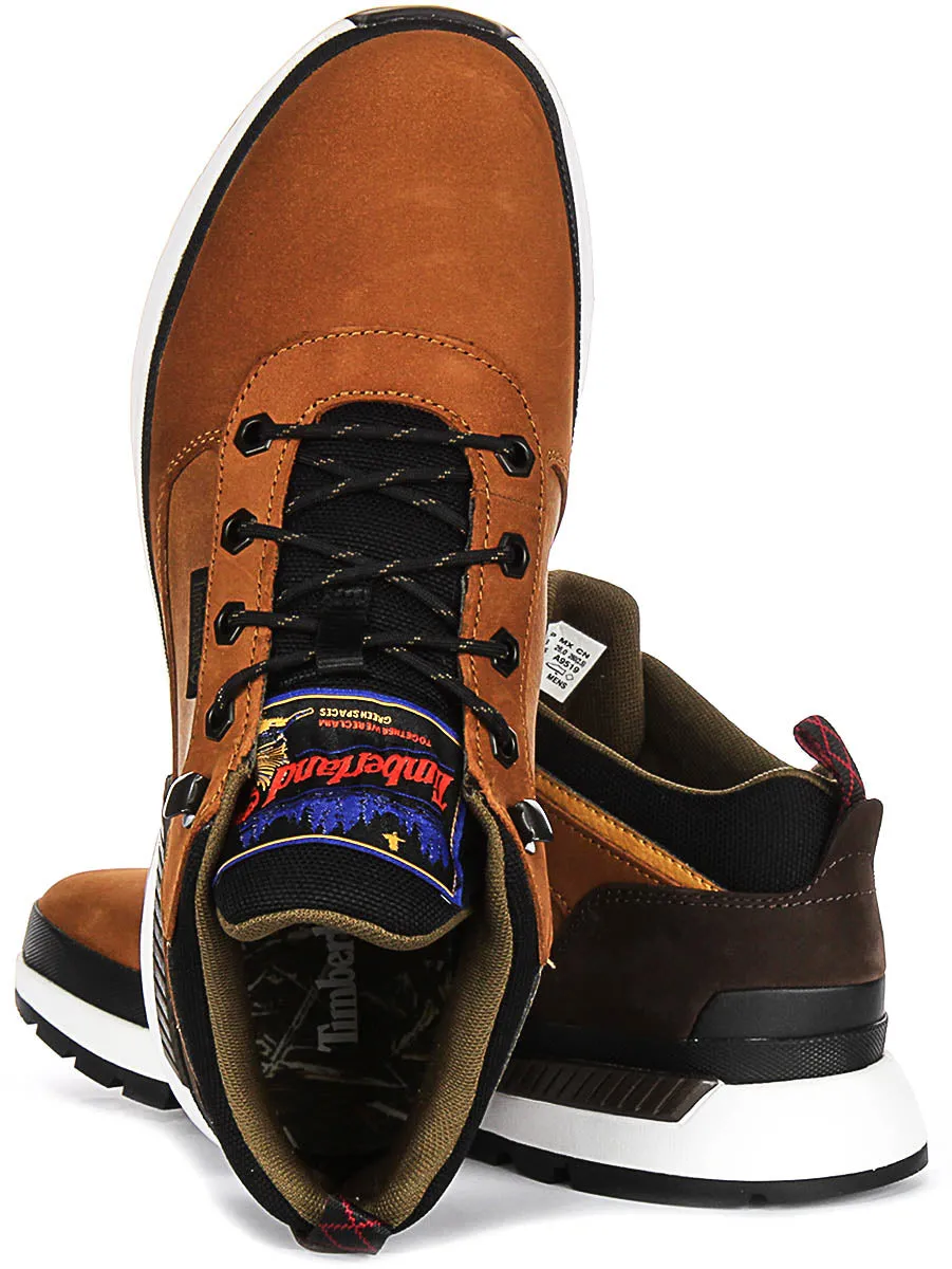 Timberland Field Trekker Mid A6Dkn In Brown Black For Men